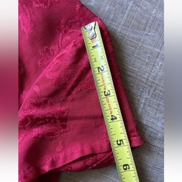 Vintage Y2K Rampage Cheongsam Dress 9 Red Floral Asian Grunge USA Qipao NWT - Picture 8 of 14